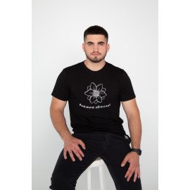 Футболка чорна чоловіча "Мамина квіточка", S-XXL