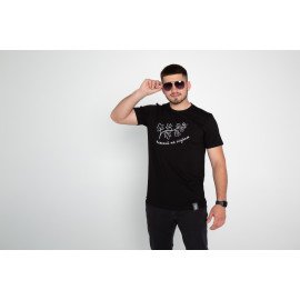 Футболка чорна чоловіча "Легкий на підйом", S-XXL