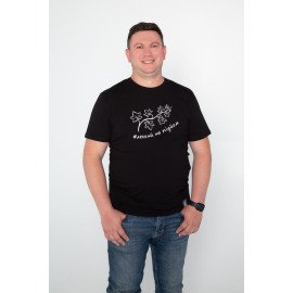 Футболка чорна чоловіча "Легкий на підйом", S-XXL