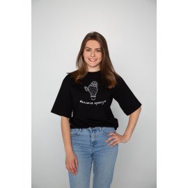Футболка чорна жіноча "Колюча красуня", S-XXL