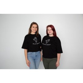 Футболка чорна жіноча "Колюча красуня", S-XXL