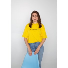 Футболка жовта жіноча "Organiчна", S-XXL