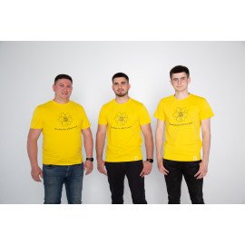 Футболка жовта чоловіча "Мамина квіточка", S-XXL