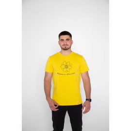 Футболка жовта чоловіча "Мамина квіточка", S-XXL Футболка жовта чоловіча "Мамина квіточка", S-XXL