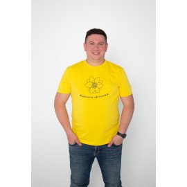 Футболка жовта чоловіча "Мамина квіточка", S-XXL