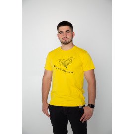 Футболка жовта чоловіча "Приклади мене", S-XXL