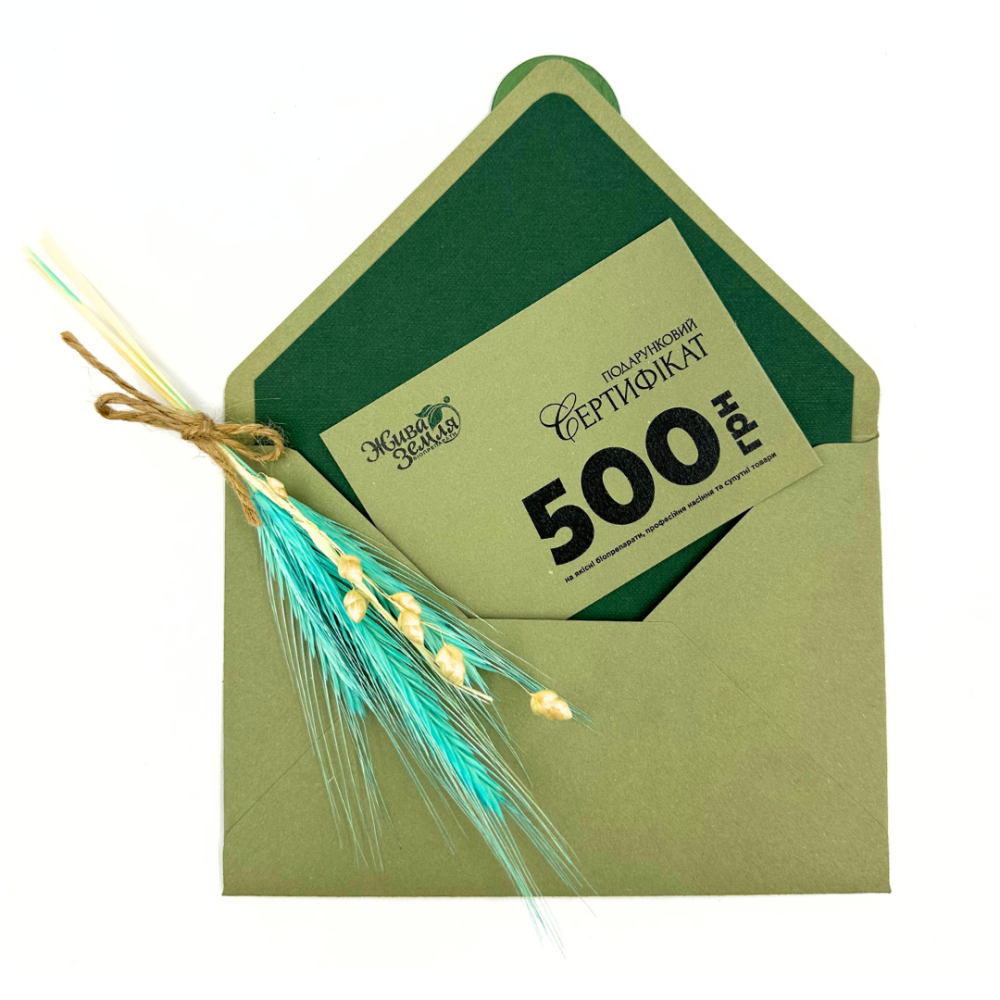 Подарунковий сертифікат 500 грн