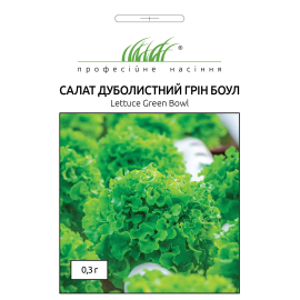 Насіння ПН салат  Грін Боул дуболистний зелений 0,3г