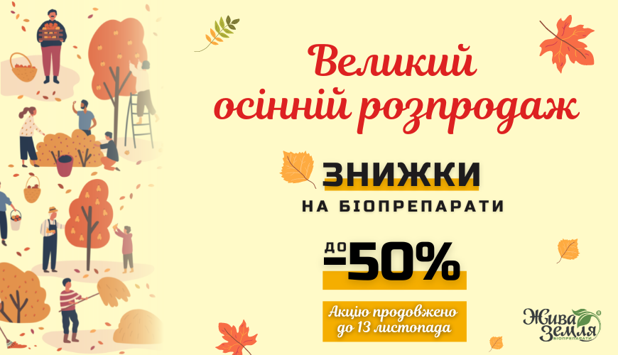 Великий осінній розпродаж!  [АКЦІЯ ЗАВЕРШЕНА]